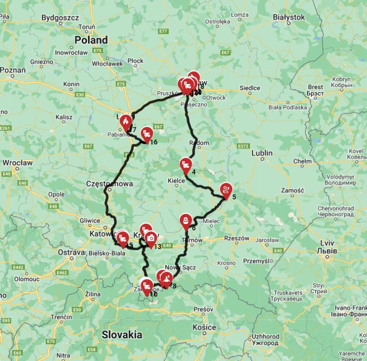 Warsaw Roundtrip  - Poland South